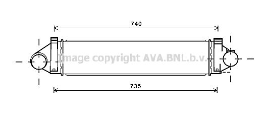 AVA QUALITY COOLING tarpinis suslėgto oro aušintuvas, kompresorius FDA4494